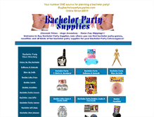 Tablet Screenshot of buybachelorpartysupplies.com